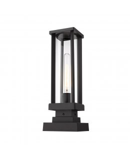 Z-Lite 586PHMS-SQPM-BK Glenwood Outdoor Pier Light